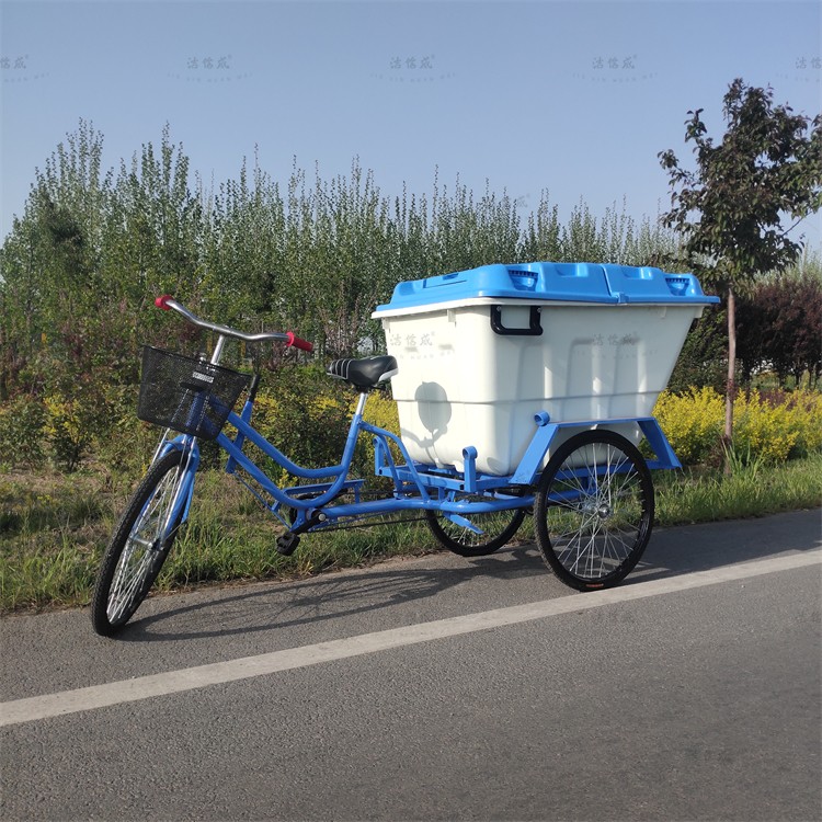 500L人力大白桶保洁车介绍