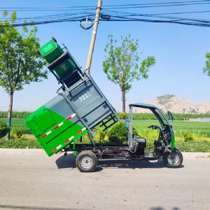 简易棚挂桶垃圾车