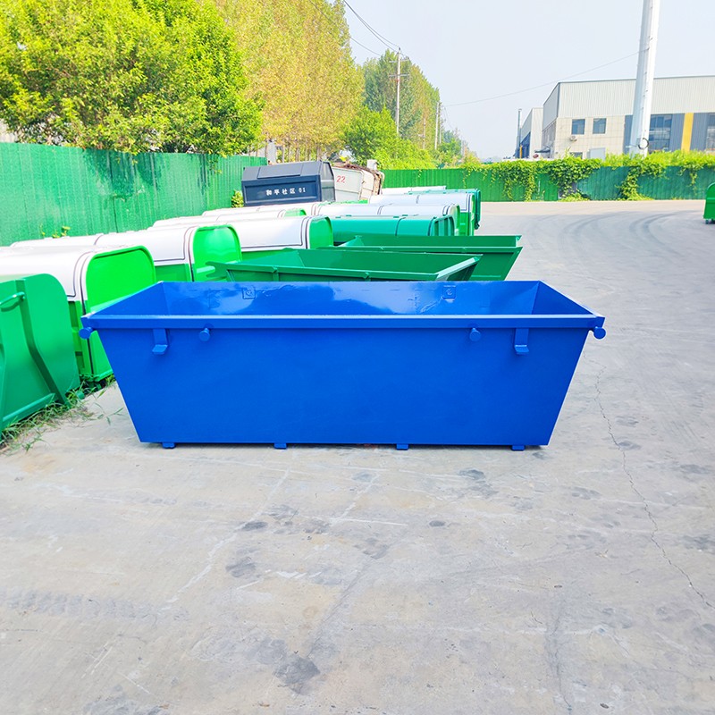 4方全蓝摆臂垃圾箱