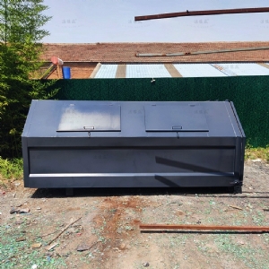 灰色梯形大型车载垃圾箱