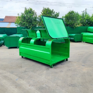 上圆下直4个投料口全绿勾臂箱