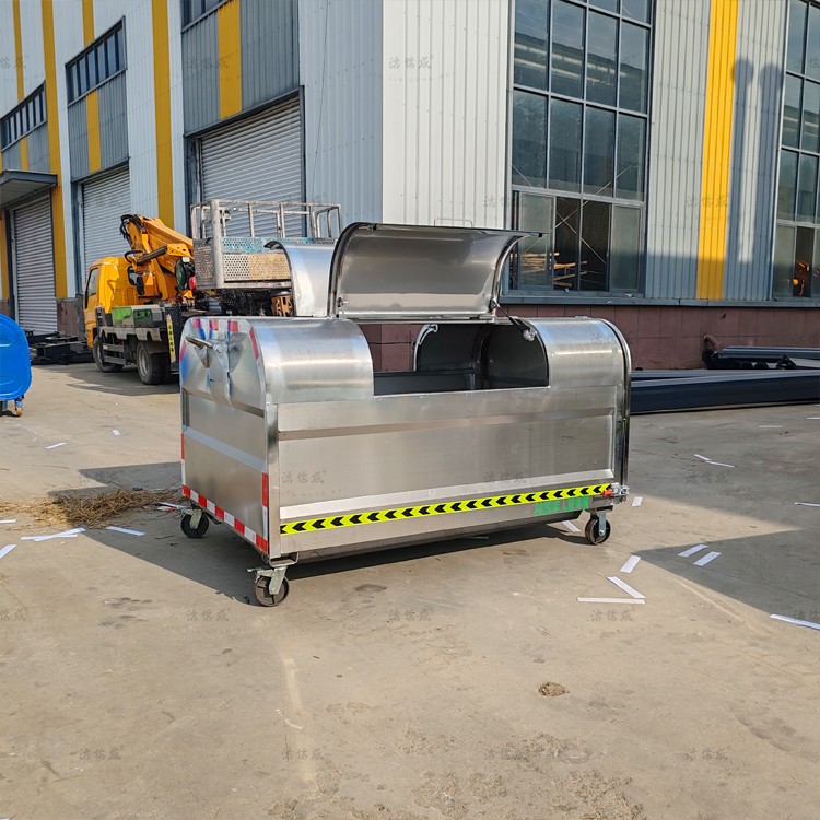 44个不锈钢勾臂垃圾箱发辽宁